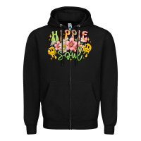 Black hippie soul Zipper Hoodie - JahusDesignShop