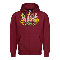 Burgundy hippie soul Zipper Hoodie - JahusDesignShop