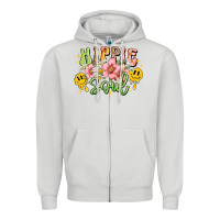Dove Grey hippie soul Zipper Hoodie - JahusDesignShop