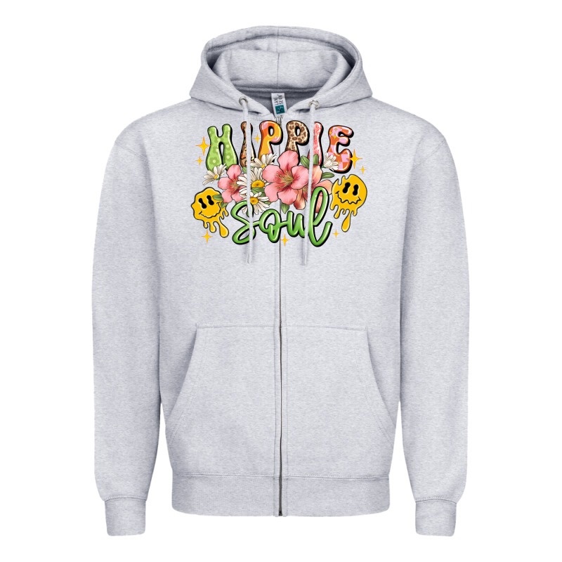 Hippie Soul Zipper Hoodie by JahusDesignShop | Teevron