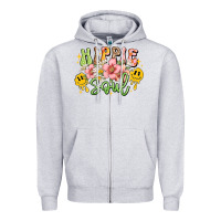 Heather Grey hippie soul Zipper Hoodie - JahusDesignShop