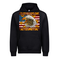 Black American Flag Eagle Tumbler Urban Hoodie - LillyAllenDesigns