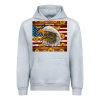 Heather Grey American Flag Eagle Tumbler Urban Hoodie - LillyAllenDesigns