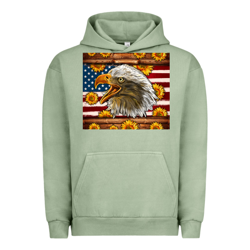 American Flag Eagle Tumbler Urban Hoodie by LillyAllenDesigns | Teevron