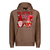 Chestnut valentines day with gnomies Premium Hoodie - NancyCooperArtShop