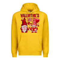 Lemon valentines day with gnomies Premium Hoodie - NancyCooperArtShop