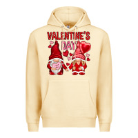 Pina Colada valentines day with gnomies Premium Hoodie - NancyCooperArtShop