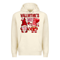 Sandshell valentines day with gnomies Premium Hoodie - NancyCooperArtShop