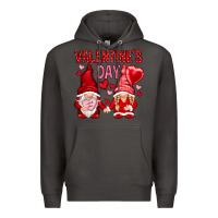Smoke valentines day with gnomies Premium Hoodie - NancyCooperArtShop