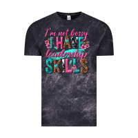 Cloud Black im not bossy i have leadership skills Vintage Tee - texasbilliewilder