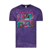 Cloud Purple im not bossy i have leadership skills Vintage Tee - texasbilliewilder