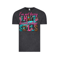 Vintage Black im not bossy i have leadership skills Vintage Tee - texasbilliewilder