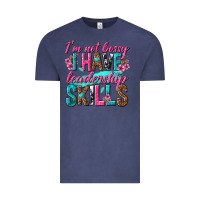 Vintage Denim im not bossy i have leadership skills Vintage Tee - texasbilliewilder