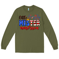 Army Green little mister america Long Sleeve Tee - Neo Western