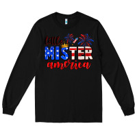 Black little mister america Long Sleeve Tee - Neo Western