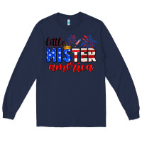 Navy little mister america Long Sleeve Tee - Neo Western