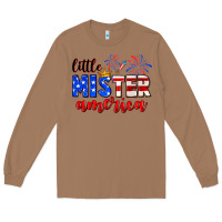 Toasted Coconut little mister america Long Sleeve Tee - Neo Western