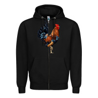 Black cockerel Zipper Hoodie - JahusDesignShop