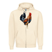 Sandshell cockerel Zipper Hoodie - JahusDesignShop
