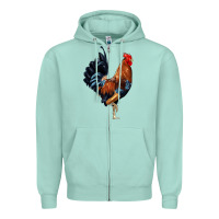 Seafoam cockerel Zipper Hoodie - JahusDesignShop