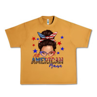 Peanut Butter all american mama messy bun Urban Heavy Tee - texasbilliewilder