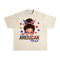 Sandshell all american mama messy bun Urban Heavy Tee - texasbilliewilder