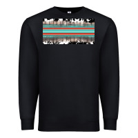 Black western cowhide serape sunflower mama license plate Premium Sweatshirt - BarkalooDesign