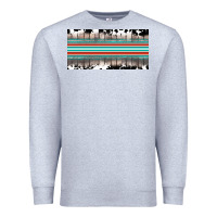 Heather Grey western cowhide serape sunflower mama license plate Premium Sweatshirt - BarkalooDesign
