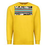 Lemon western cowhide serape sunflower mama license plate Premium Sweatshirt - BarkalooDesign