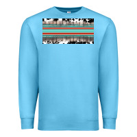 Ocean Blue western cowhide serape sunflower mama license plate Premium Sweatshirt - BarkalooDesign