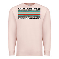 Pale Pink western cowhide serape sunflower mama license plate Premium Sweatshirt - BarkalooDesign