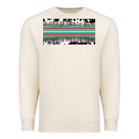 Sandshell western cowhide serape sunflower mama license plate Premium Sweatshirt - BarkalooDesign