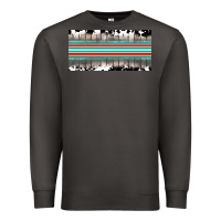 Smoke western cowhide serape sunflower mama license plate Premium Sweatshirt - BarkalooDesign