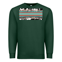 Sports Green western cowhide serape sunflower mama license plate Premium Sweatshirt - BarkalooDesign