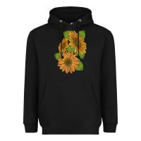 Black sunflowers Heavyweight Hoodie - Artiststas