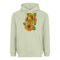 Matcha sunflowers Heavyweight Hoodie - Artiststas