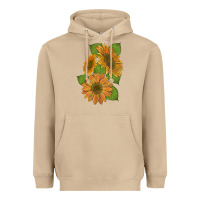 Mushroom sunflowers Heavyweight Hoodie - Artiststas