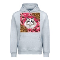 Heather Grey ragdoll cat Urban Hoodie - LillyAllenDesigns