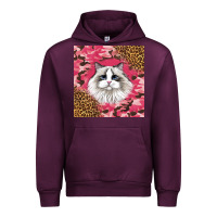 Mauve Wine ragdoll cat Urban Hoodie - LillyAllenDesigns
