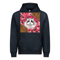 Navy ragdoll cat Urban Hoodie - LillyAllenDesigns