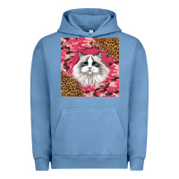 Pigment Pebble Blue ragdoll cat Urban Hoodie - LillyAllenDesigns