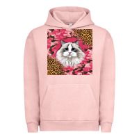 Pigment Salmon ragdoll cat Urban Hoodie - LillyAllenDesigns