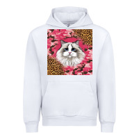 White ragdoll cat Urban Hoodie - LillyAllenDesigns