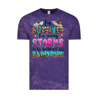 Cloud Purple ive survived too many storms to be bothered by raindrops Vintage Tee - texasbilliewilder