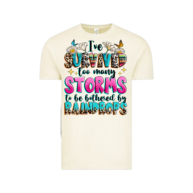 Ive Survived Too Many Storms To Be Bothered By Raindrops Vintage Tee by texasbilliewilder | Teevron