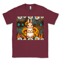 Burgundy Rabbit daisy sunflower leopard 20oz tumbler Classic Tee - Neo Western