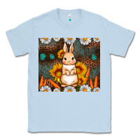 Dusty Blue Rabbit daisy sunflower leopard 20oz tumbler Classic Tee - Neo Western