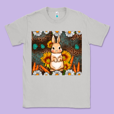 Rabbit Daisy Sunflower Leopard 20oz Tumbler Classic Tee Designed By Neo Western