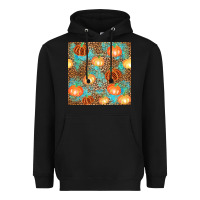Black plaid fall pumpkin seamless Heavyweight Hoodie - AdoDesignShop