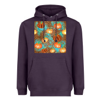 Plum plaid fall pumpkin seamless Heavyweight Hoodie - AdoDesignShop